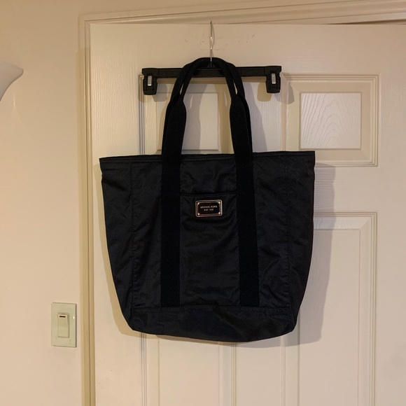 Michael Kors Black Nylon Tote Bag - Picture 1 of 8